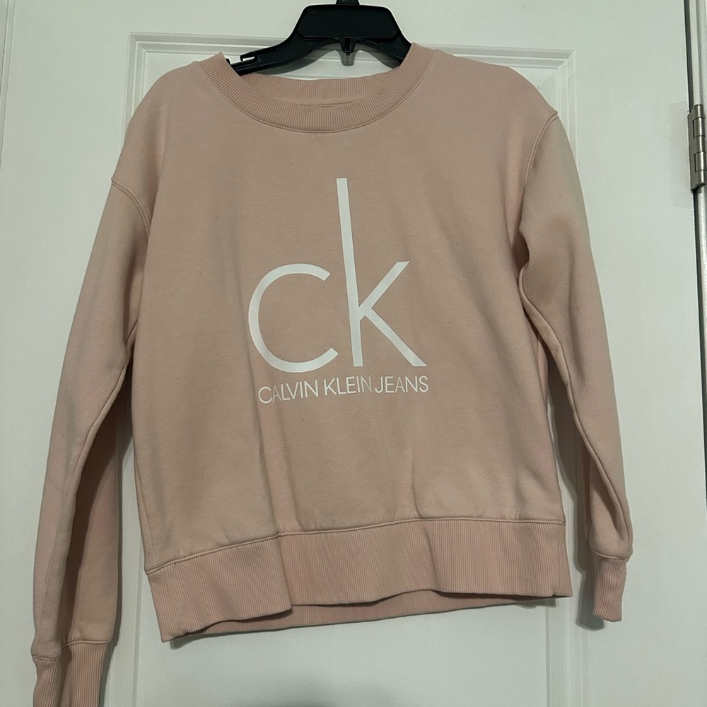 Calvin Klein Women's Blush Crew Neck Sweater